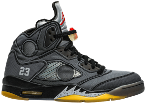 Off White x Air Jordan 5 Black